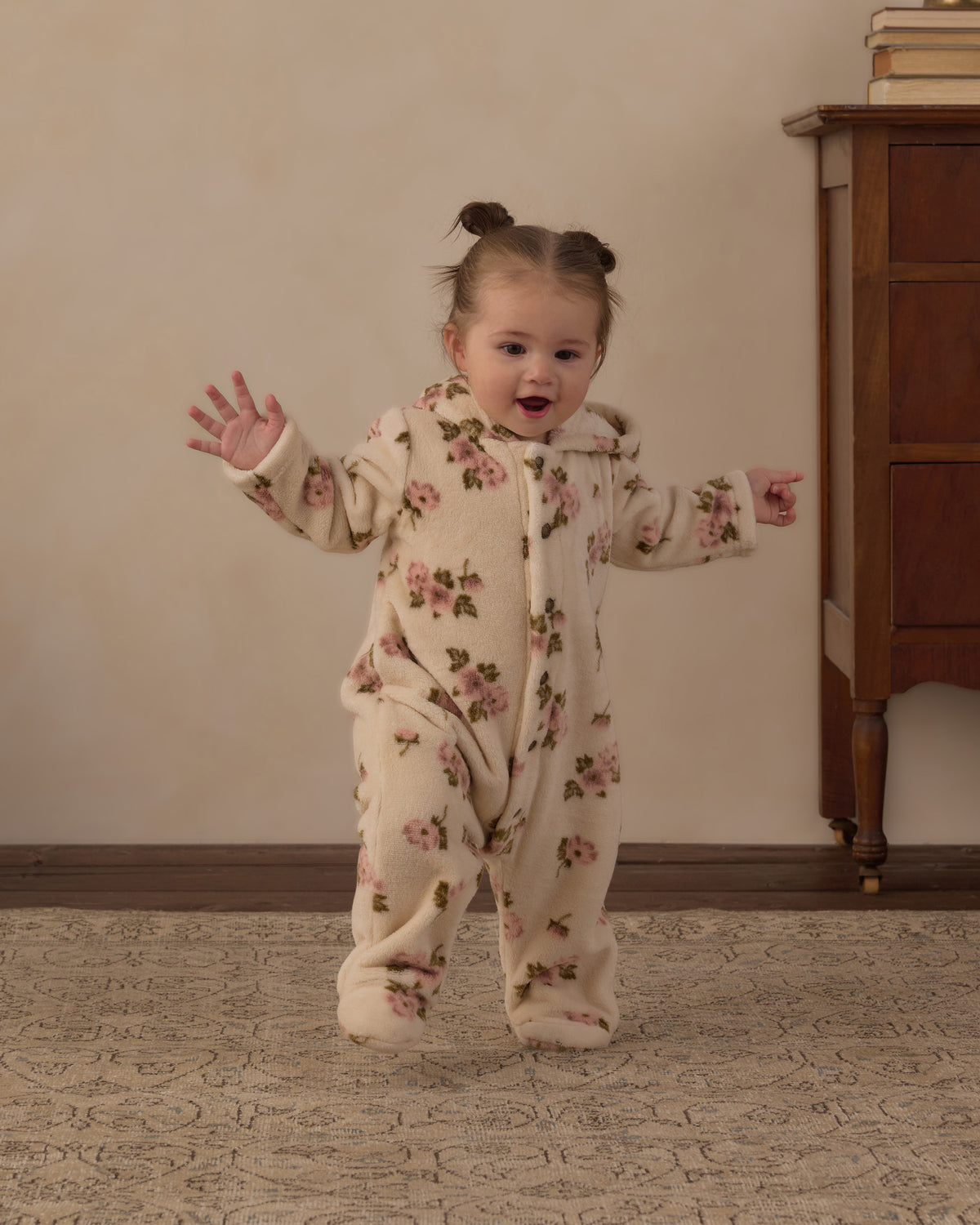 Rose Garden Fleece Jumpsuit