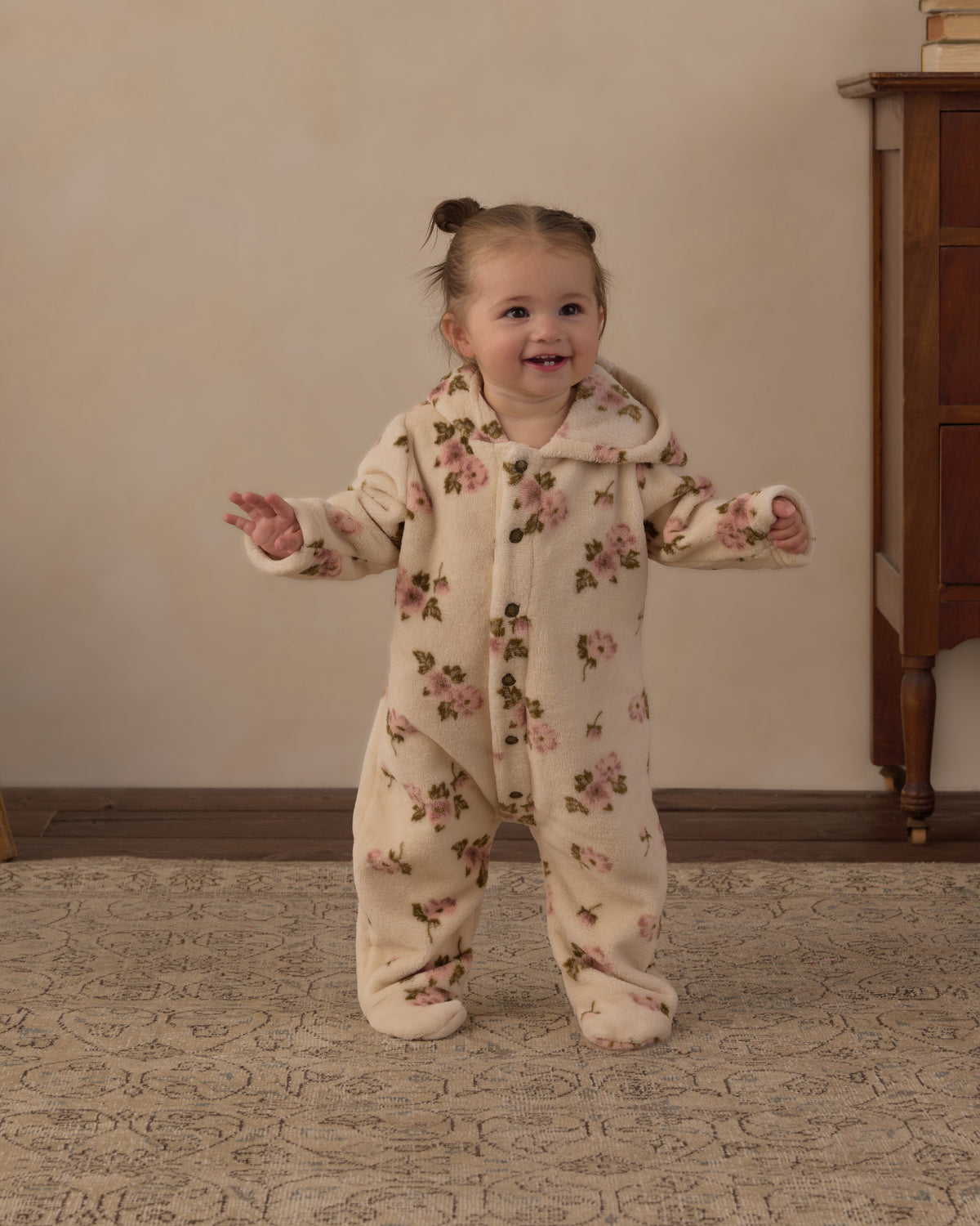 Rose Garden Fleece Jumpsuit