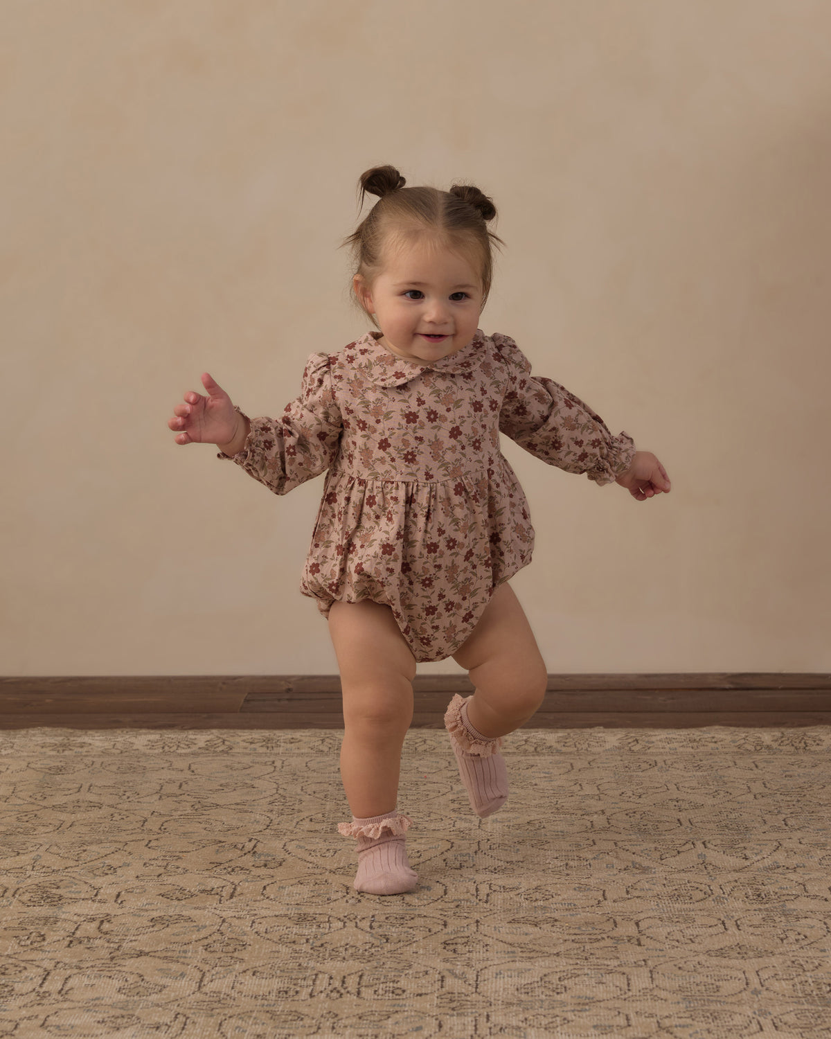 Pink Floral Cora Romper