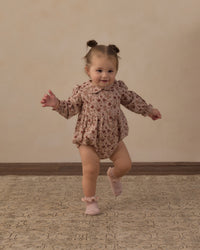 Pink Floral Cora Romper