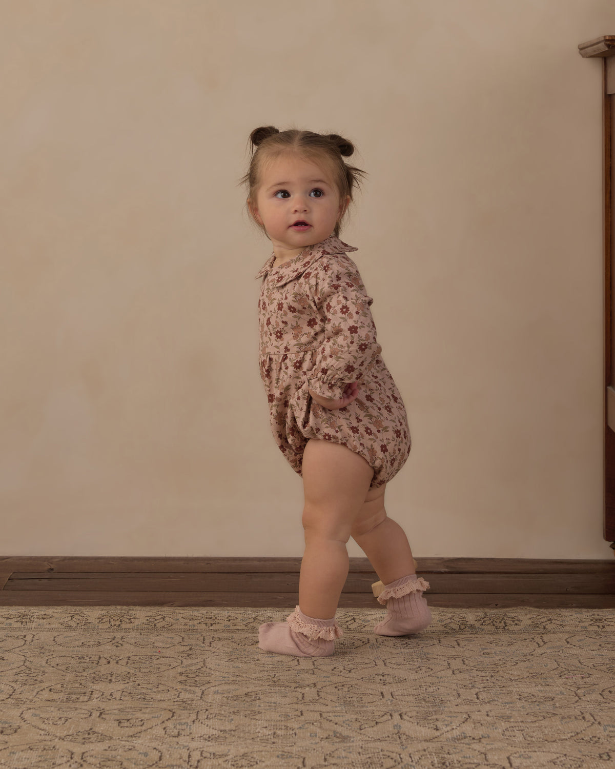 Pink Floral Cora Romper