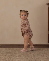 Pink Floral Cora Romper