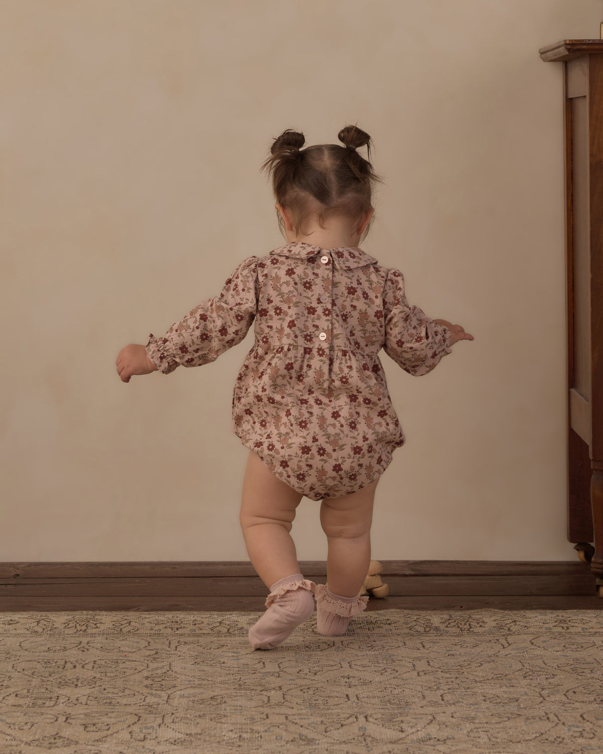 Pink Floral Cora Romper