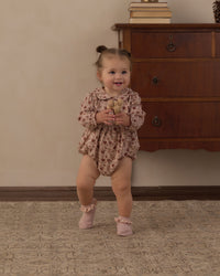 Pink Floral Cora Romper