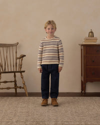 Dusty Blue Stripe Jacques Sweater