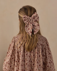 Pink Floral Oversized Bow