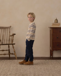 Dusty Blue Stripe Jacques Sweater