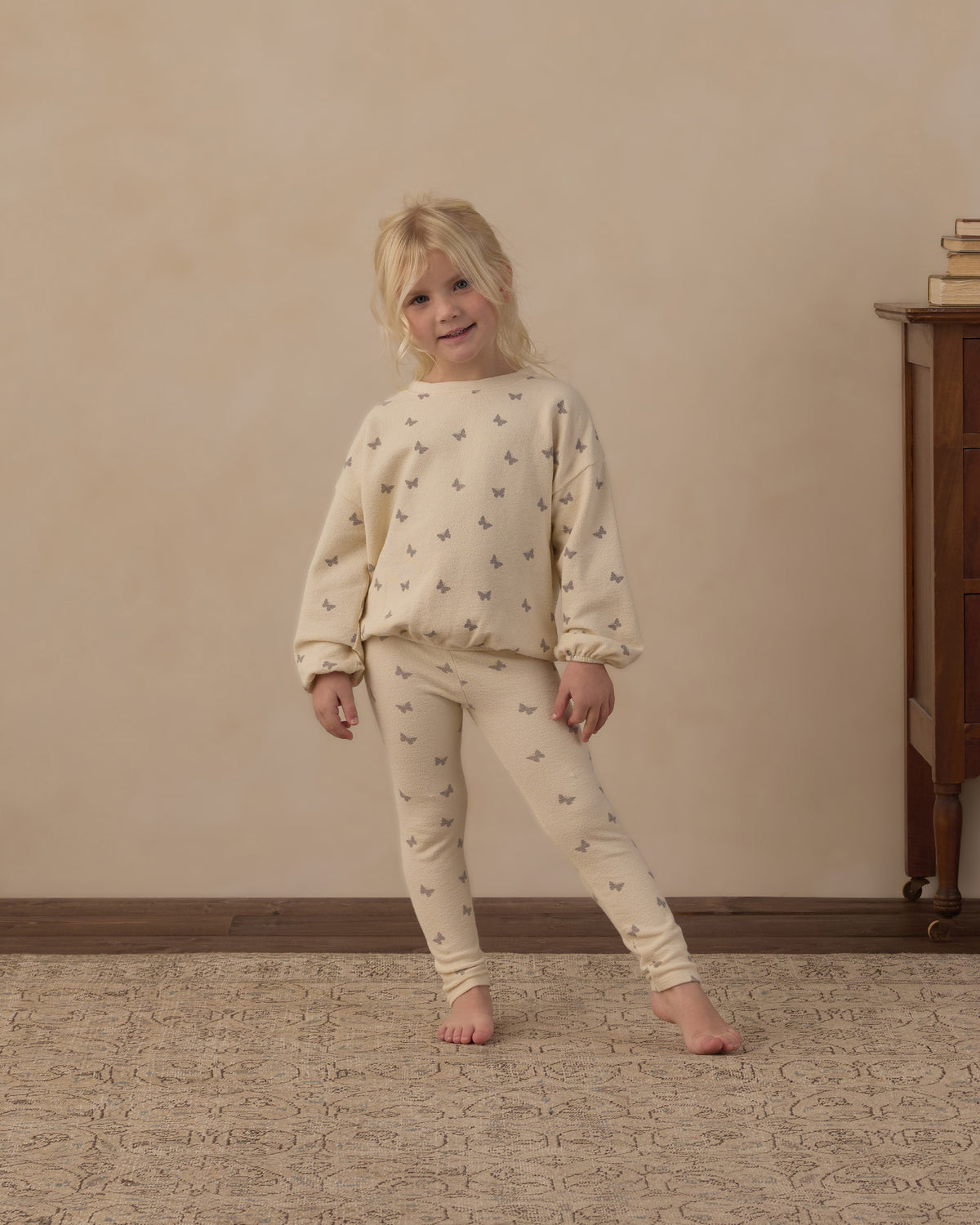 Butterfly Ditsy Spongey Knit Set