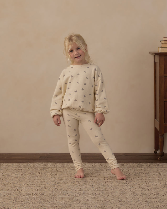 Butterfly Ditsy Spongey Knit Set