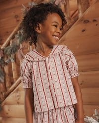 Candy Cane Ruffle Pajamas