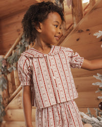 Candy Cane Ruffle Pajamas