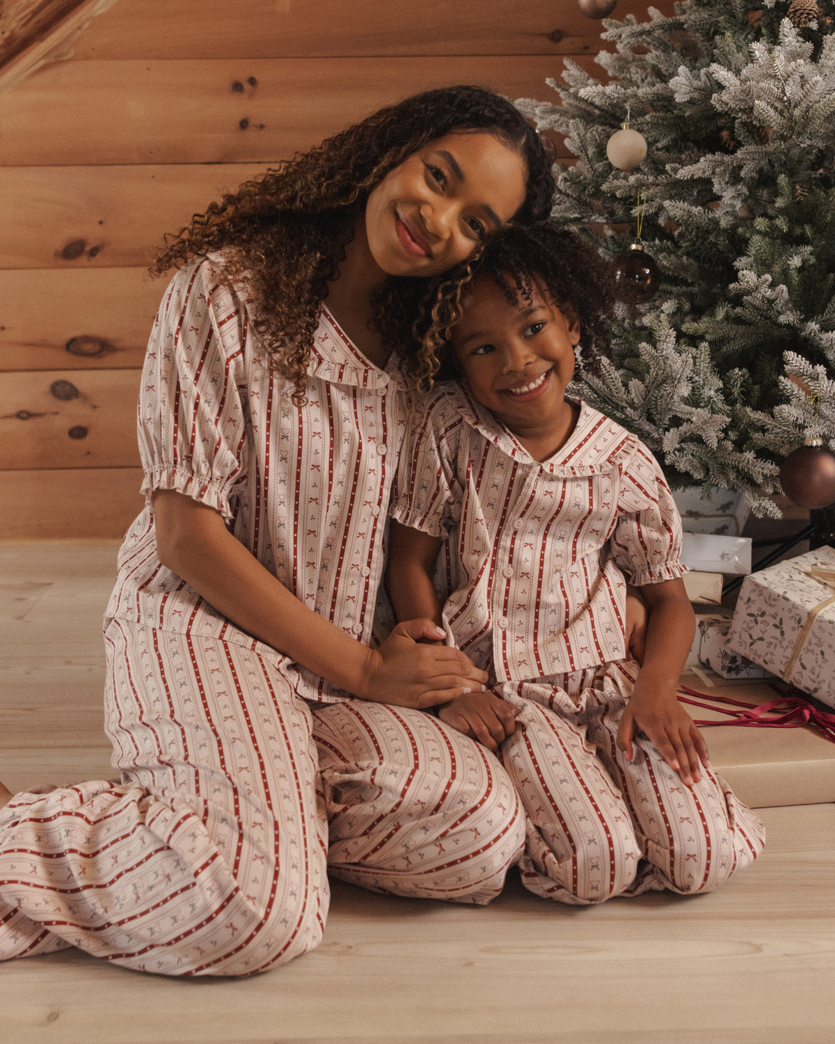 Candy Cane Ruffle Pajamas