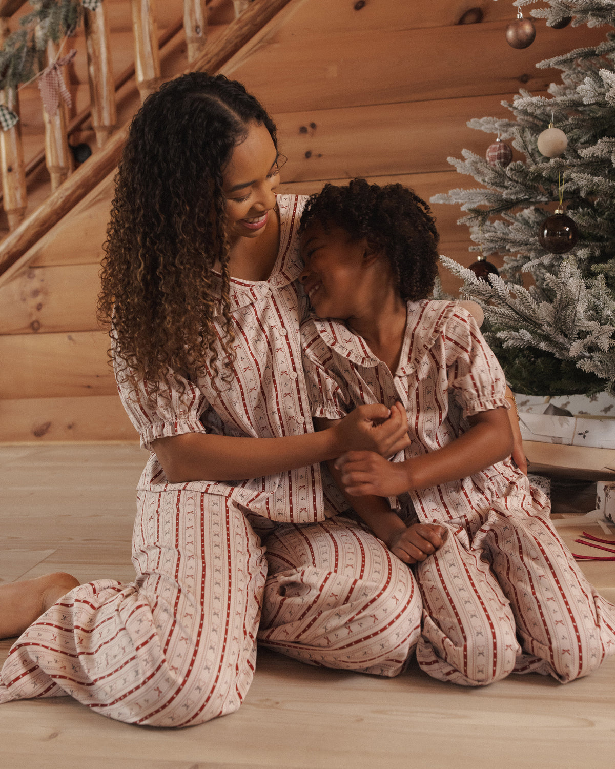 Candy Cane Ruffle Pajamas