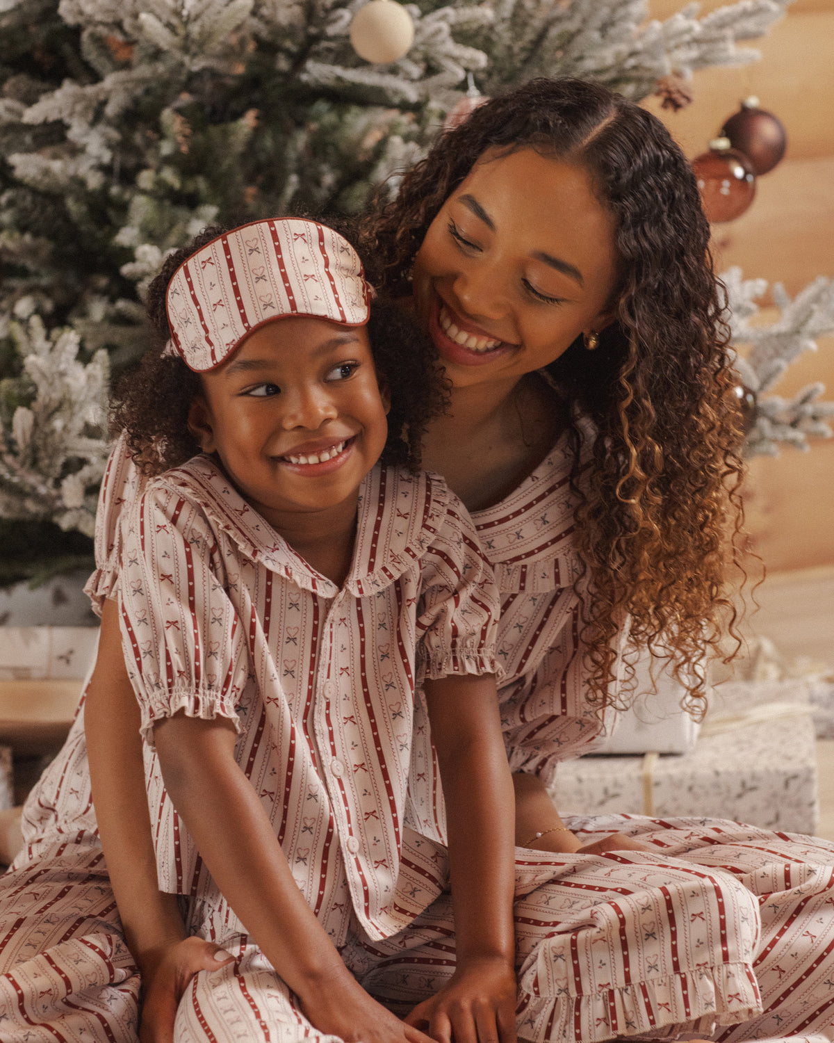 Candy Cane Ruffle Pajamas
