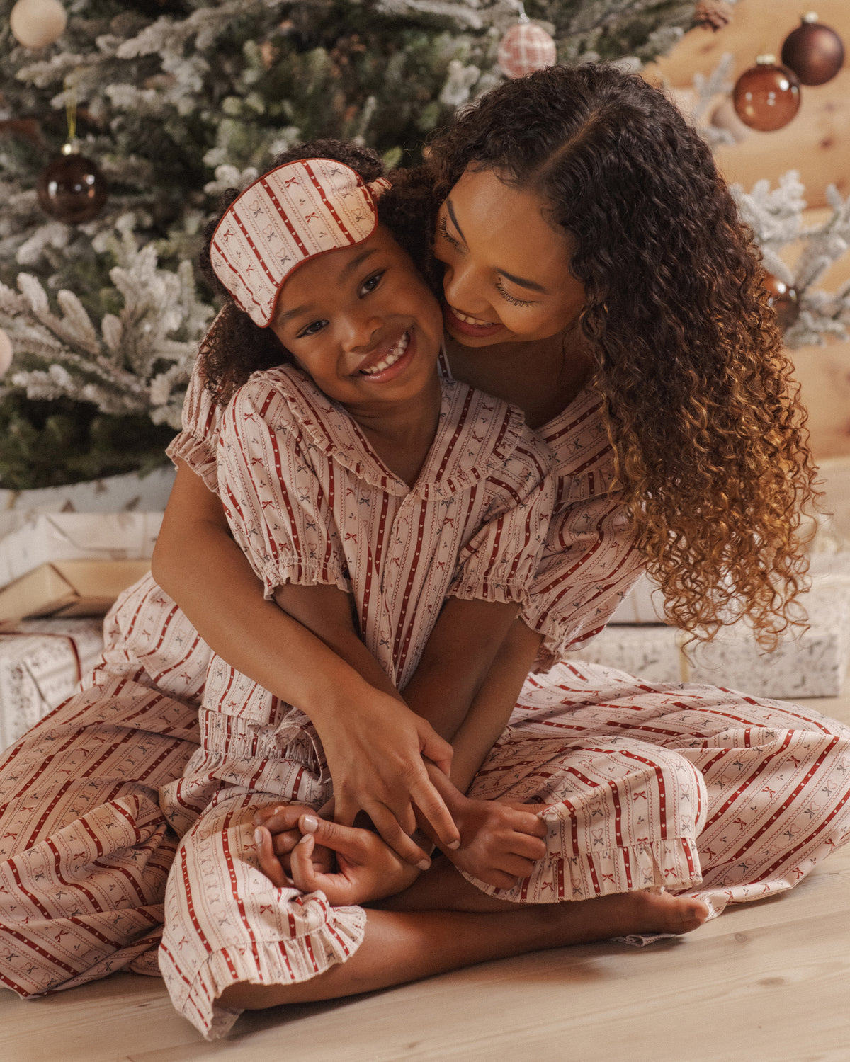 Candy Cane Ruffle Pajamas