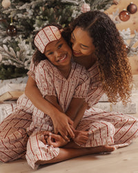 Candy Cane Ruffle Pajamas