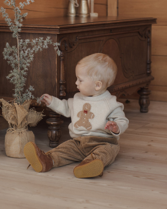Gingerbread Man Relaxed Raglan Sweater