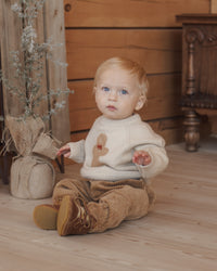 Gingerbread Man Relaxed Raglan Sweater