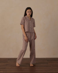 Holiday Gingham Tween Woven Pajama Set