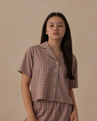 Holiday Gingham Tween Woven Pajama Set