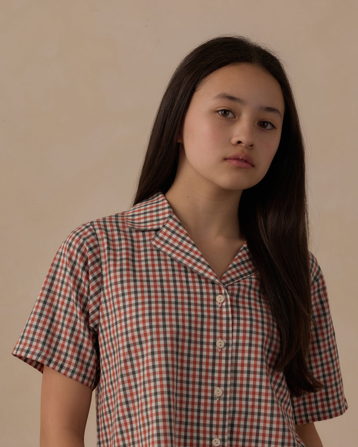 Holiday Gingham Tween Woven Pajama Set
