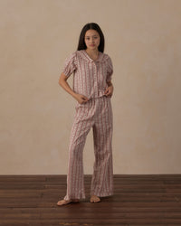 Candy Cane Tween Ruffle Pajamas