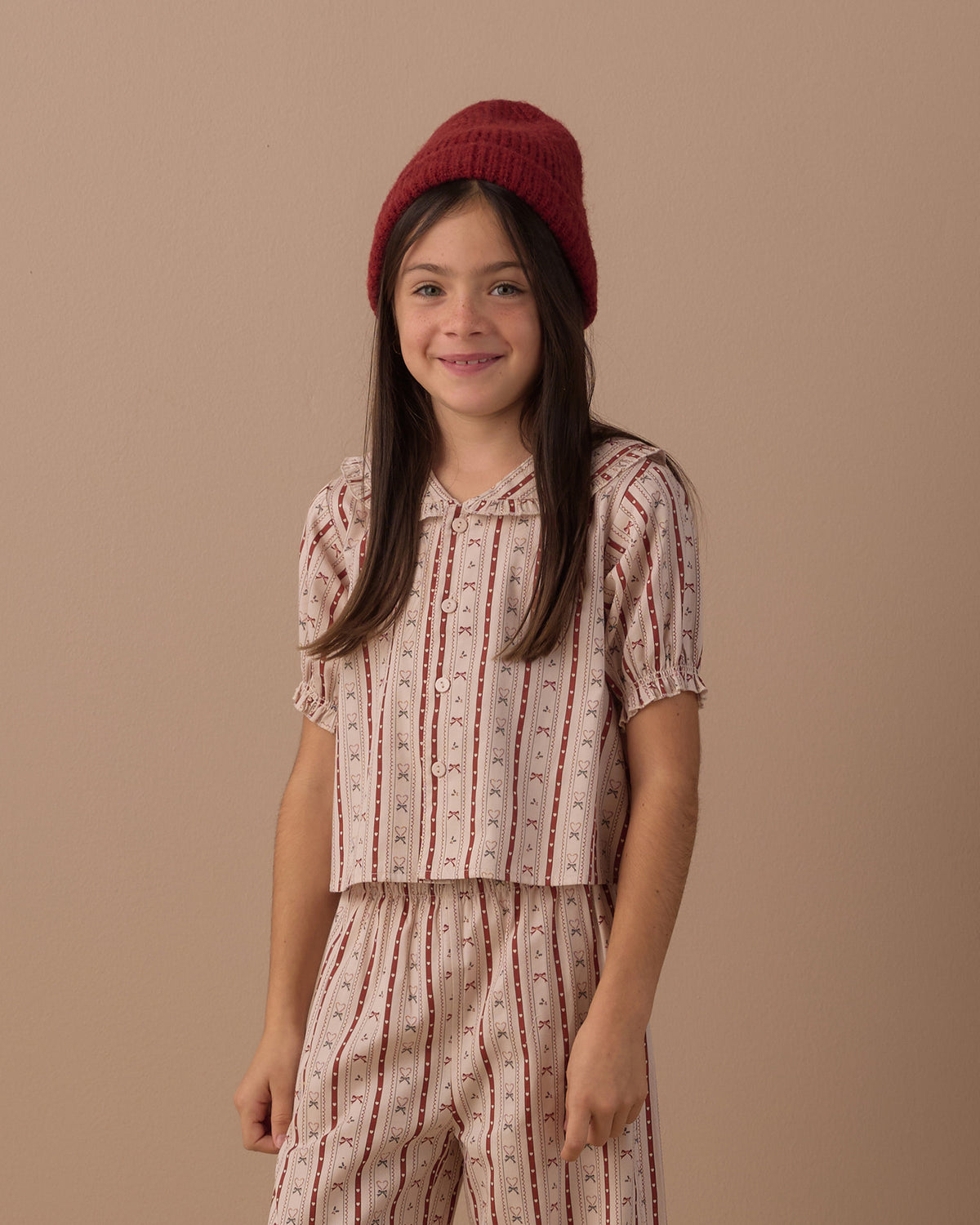 Candy Cane Ruffle Pajamas