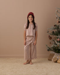 Candy Cane Ruffle Pajamas