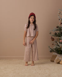 Candy Cane Ruffle Pajamas