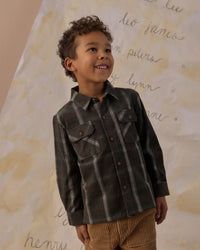 Holiday Plaid Pocketed Flannel Shirt
