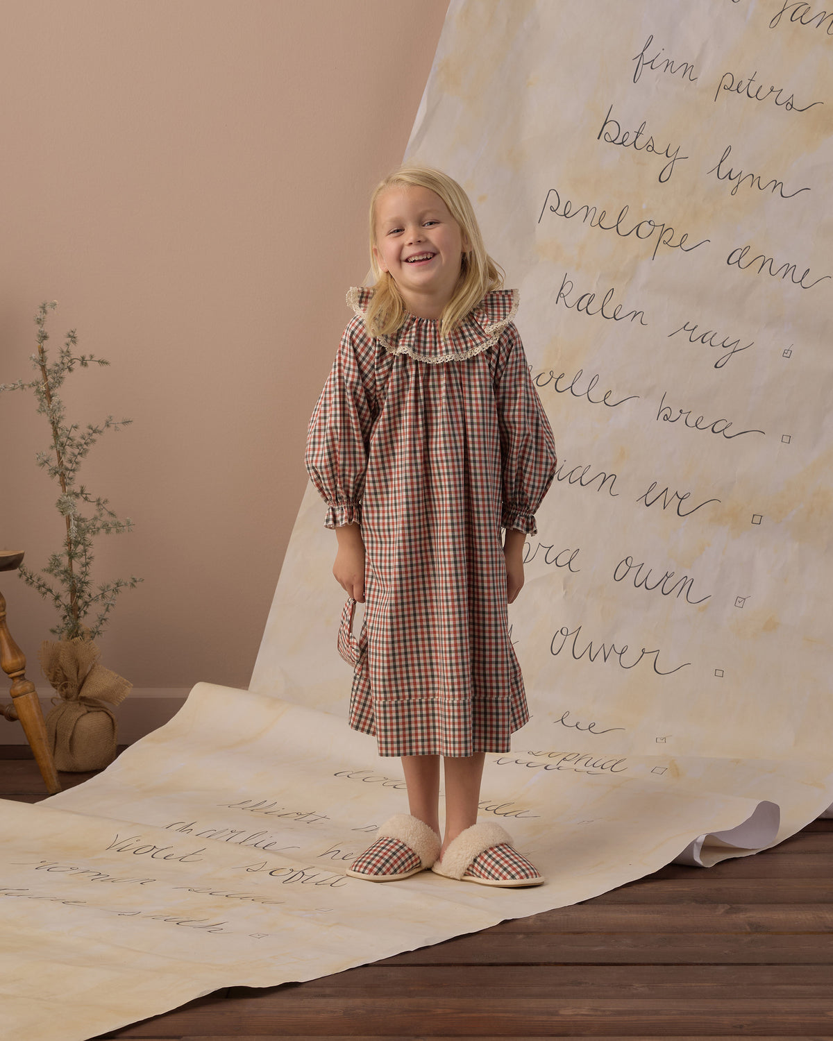 Holiday Gingham Nightgown
