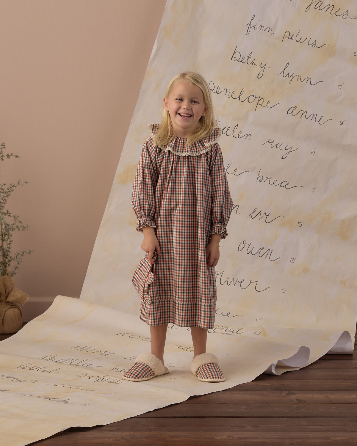 Holiday Gingham Nightgown