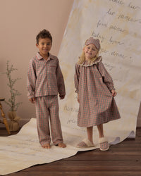 Holiday Gingham Long Sleeve Pajamas