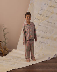 Holiday Gingham Long Sleeve Pajamas