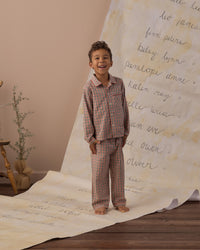 Holiday Gingham Long Sleeve Pajamas