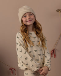 Evergreen Bows Spongey Knit Set