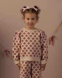 Poinsettia Jacquard Knit Set