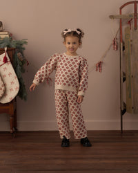 Poinsettia Jacquard Knit Set