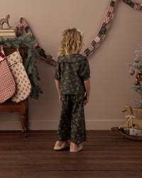 Evergreen Bouquet Ruffle Pajamas