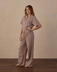 Holiday Gingham Women's Woven Pajama Set