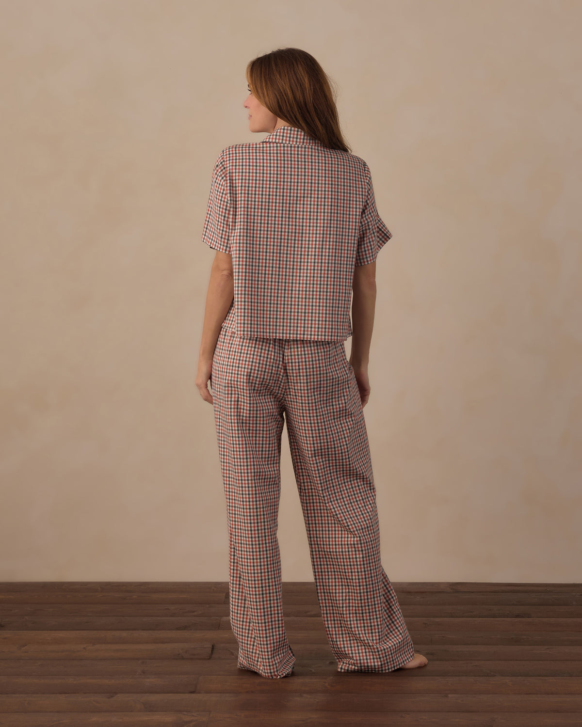 Holiday Gingham Women's Woven Pajama Set