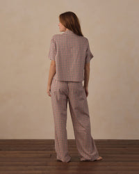 Holiday Gingham Women's Woven Pajama Set