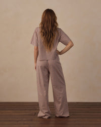 Holiday Gingham Women's Woven Pajama Set
