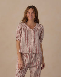 Candy Cane Women's Ruffle Pajamas