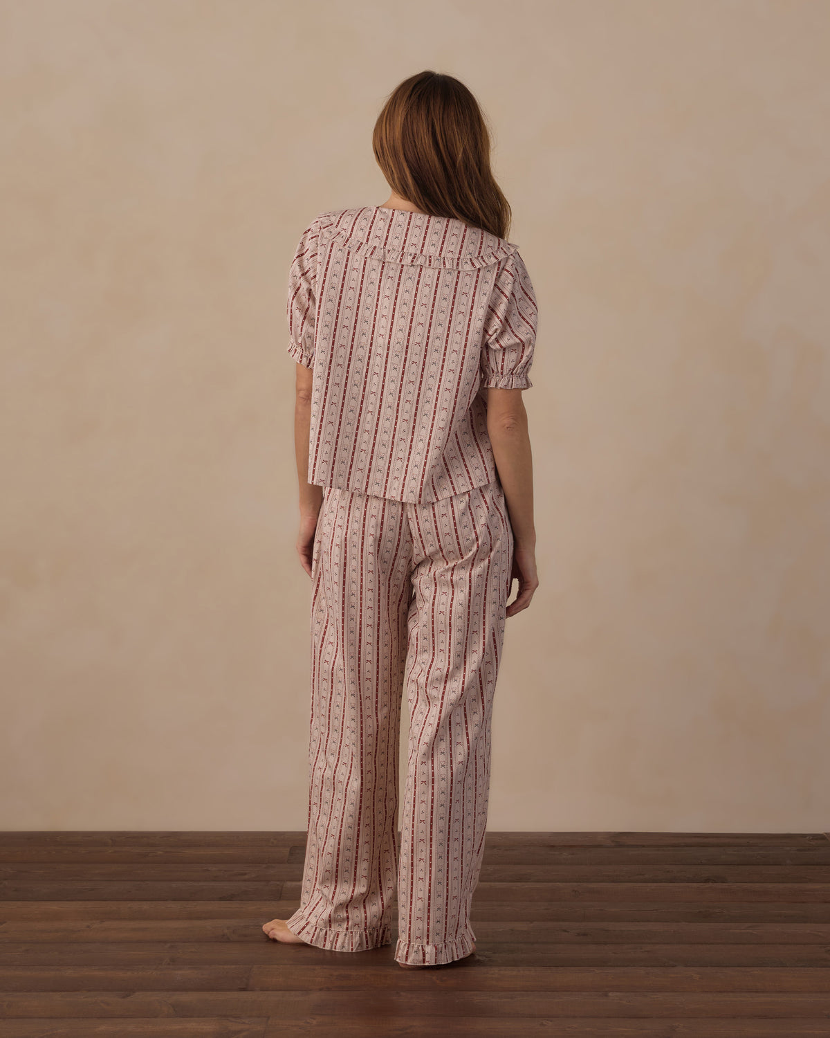 Candy Cane Women's Ruffle Pajamas