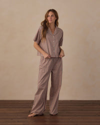 Holiday Gingham Women's Woven Pajama Set