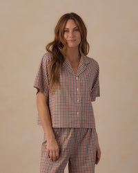 Holiday Gingham Women's Woven Pajama Set