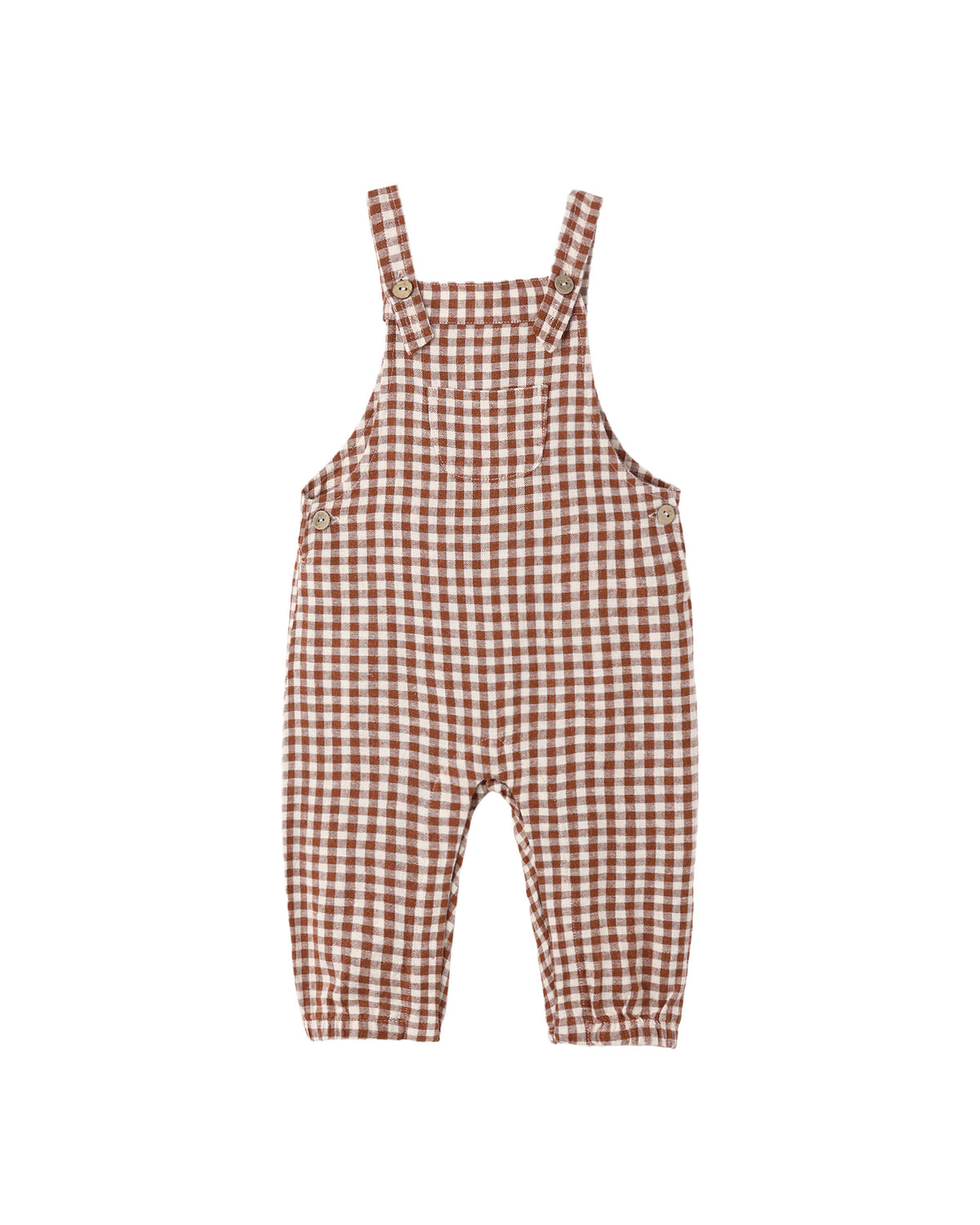 Brick Check Baby Overalls
