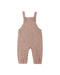Brick Check Baby Overalls