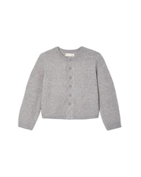 Dusty Blue Scallop Cardigan